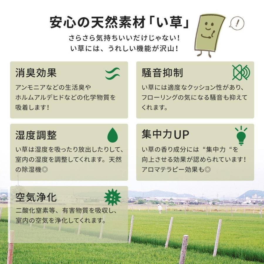 畳 上敷き い草 ござ カーペット 本間 4.5畳 京間 約286×286cm 抗カビ 消臭 消臭 和モダン おしゃれ ゴザ 和風 イグサ 双目織 安い_5