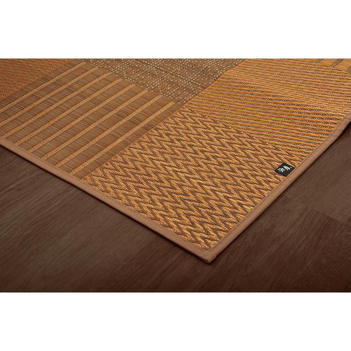 い草 ラグ カーペット ござ 国産 3畳 約191×250cm おしゃれ 日本製 畳 パッチワーク 北欧 モダン 和風 和柄 抗菌 防臭 日本産 滑りにくい 裏面 不織布
