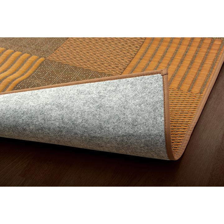 い草 ラグ カーペット ござ 国産 3畳 約191×250cm おしゃれ 日本製 畳 パッチワーク 北欧 モダン 和風 和柄 抗菌 防臭 日本産 滑りにくい 裏面 不織布