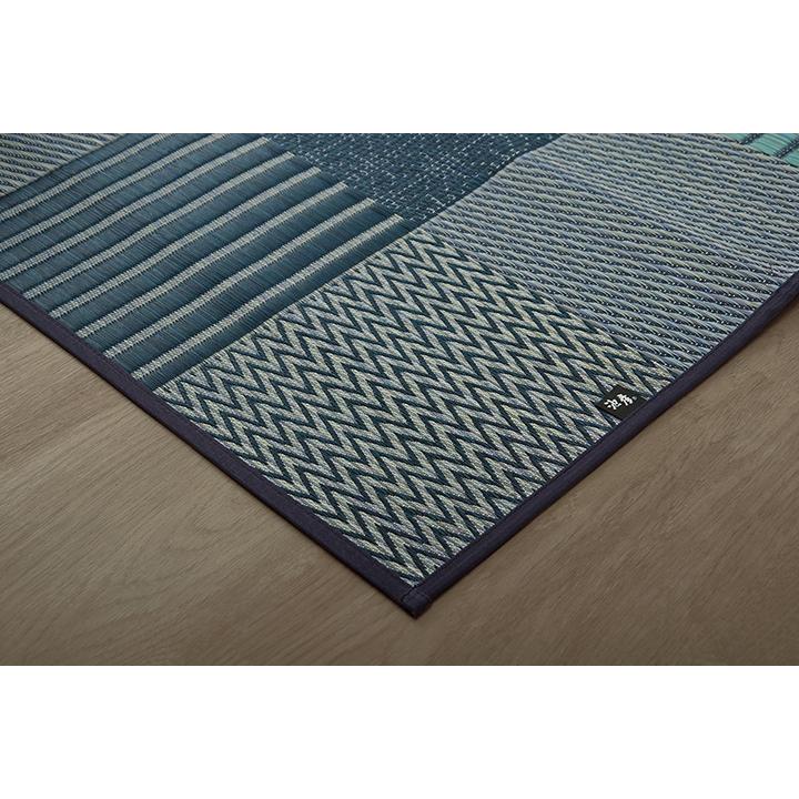 い草 ラグ カーペット ござ 国産 3畳 約191×250cm おしゃれ 日本製 畳 パッチワーク 北欧 モダン 和風 和柄 抗菌 防臭 日本産 滑りにくい 裏面 不織布