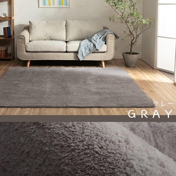 ラグ マット 2畳 こたつ 敷き 布団 ホットカーペット カバー 制菌 約185×185cm おしゃれ 無地 ふわふわ シャギー 洗える 洗濯機 ok 北欧 モダン 安い_18