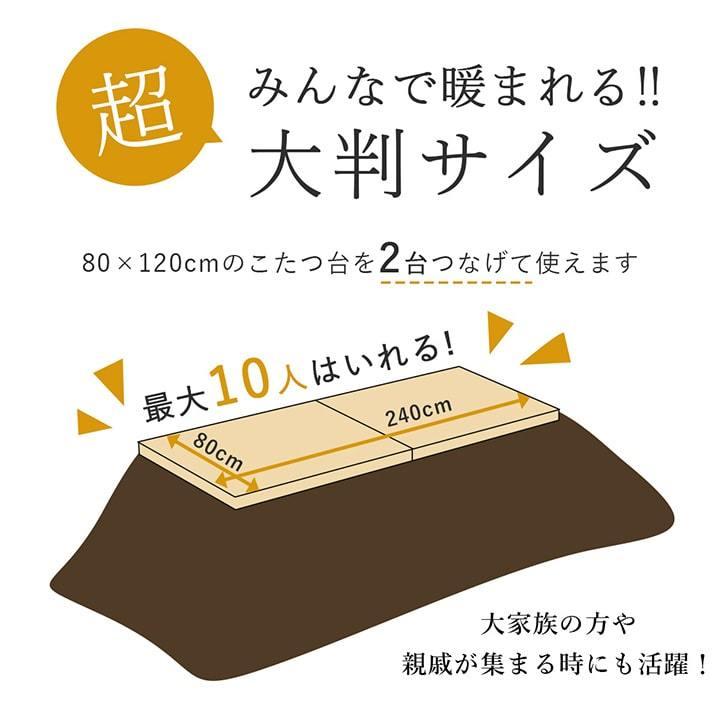 こたつ布団 長方形 180cm こたつ対応 大判 超大判 大きめ おしゃれ 厚掛け 厚手 6柄 205×385cm 北欧 ボタニカル 花柄 フラワー アニマル 国産 日本製  新生活の画像