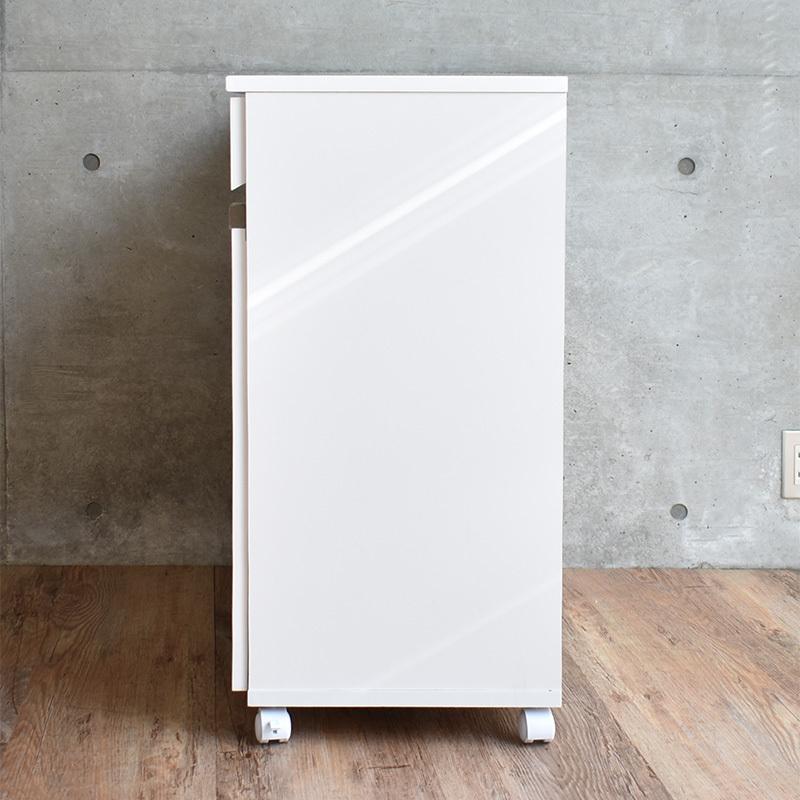 ゴミ箱 分別型 ダストボックス 完成品 4分別 鏡面 おしゃれ キャスター付 19L 2個 キッチン カウンター ワゴン キッチン 収納 袋が見えない 新生活 一人暮らし