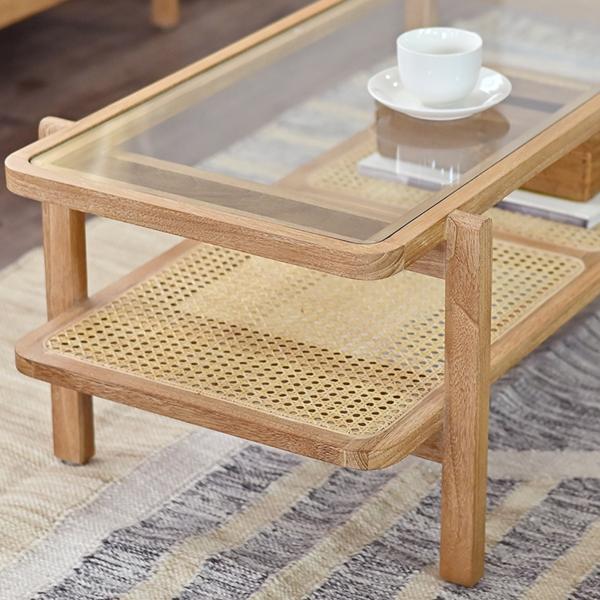 アジアン雑貨　ヴィンテージ家具　ガラステーブル リビングテーブル ガラステーブル センターテーブル おしゃれ