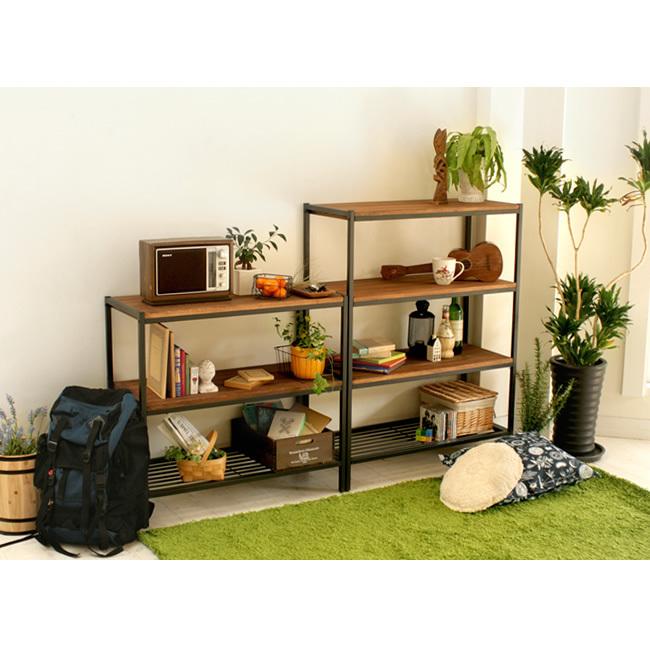オープンラック 3段 書棚 収納 棚 飾り棚 オープン シェルフ