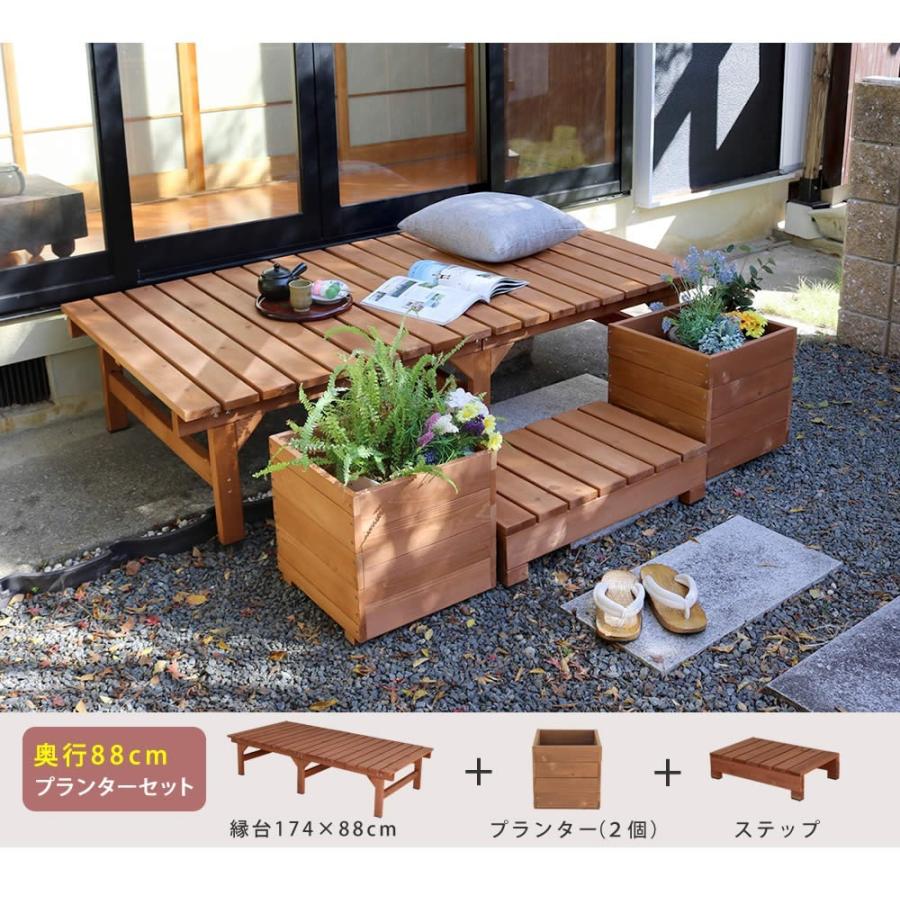 プランター おしゃれ 2個セット 植木鉢 鉢植え 木製 天然木 木目