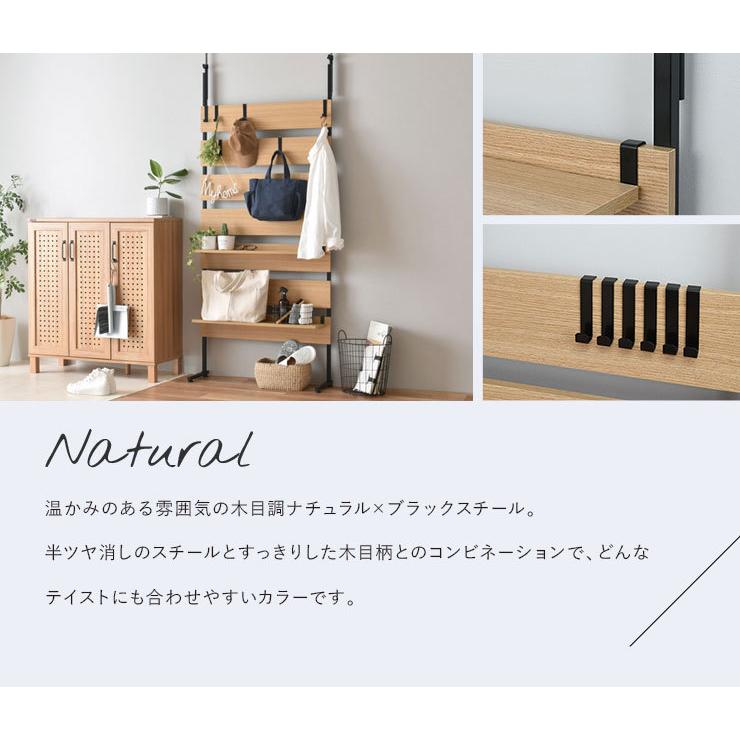 突っ張り つっぱり ウォールラック ラック 木製 棚 壁面収納 おしゃれ