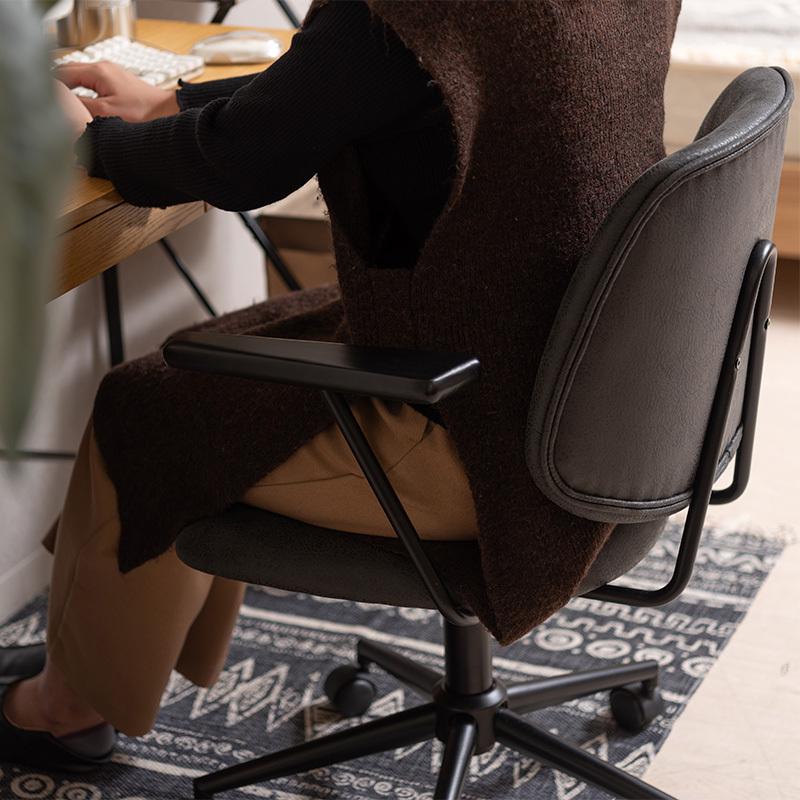 デスクチェア オフィスチェア 肘付き キャスター 回転 昇降 椅子