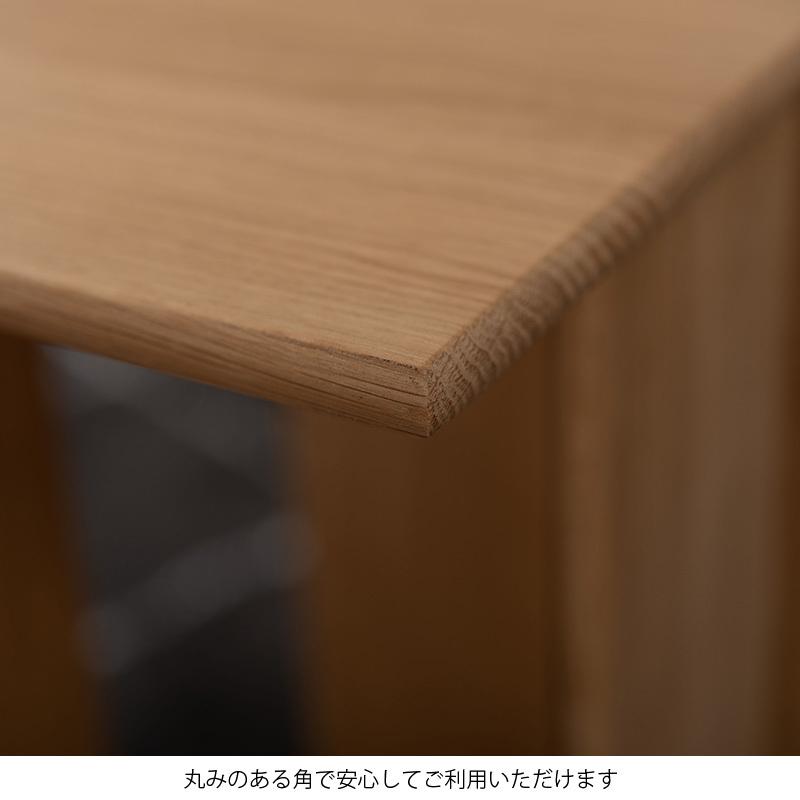 サイドテーブル おしゃれ マガジンラック 収納 木製 天然木 ソファ