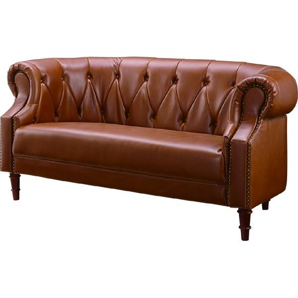 ソファ 2人掛け 2人用 おしゃれ レトロ ヴィンテージ アンティーク 肘