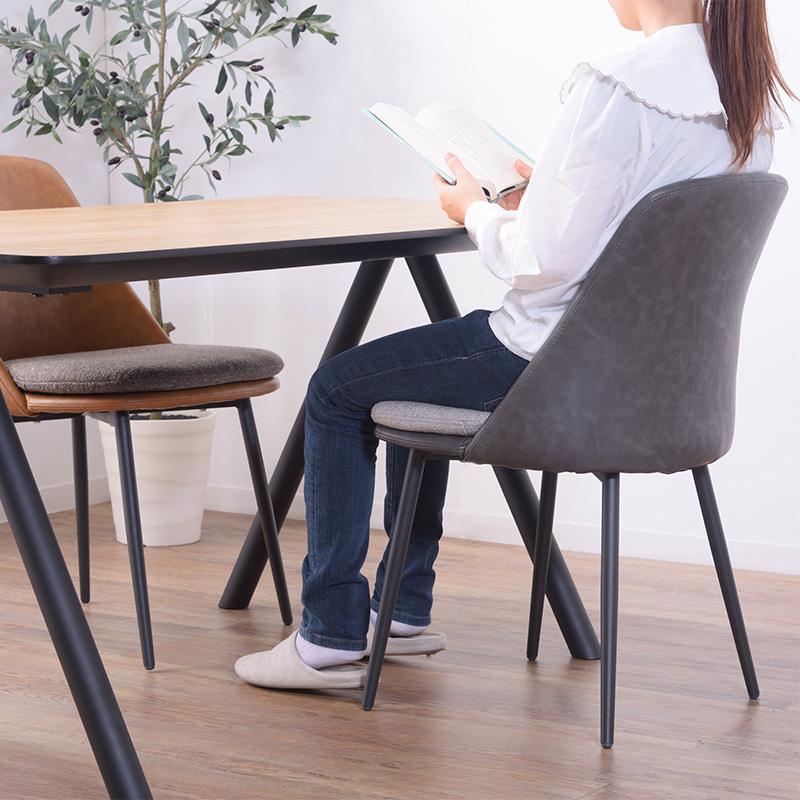 ダイニングチェア 2脚セット おしゃれ かわいい クッション 椅子