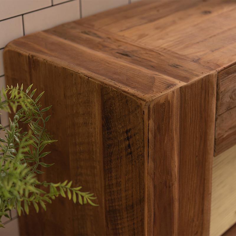 コンソール キャビネット 収納 引き出し 幅140cm ディスプレイ ラック