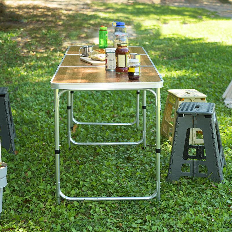 ビームス　フォールディングシェルフ　テーブル　キャンプ キャンピングテーブル キャンプ アウトドア テーブル 180×60cm ハイ