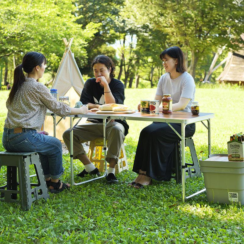 キャンピングテーブル キャンプ アウトドア テーブル 180×60cm ハイ