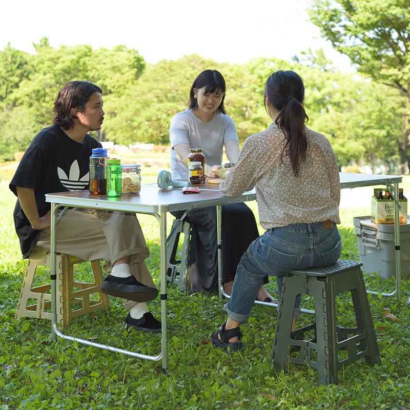 キャンピングテーブル キャンプ アウトドア テーブル 180×80cm ハイ
