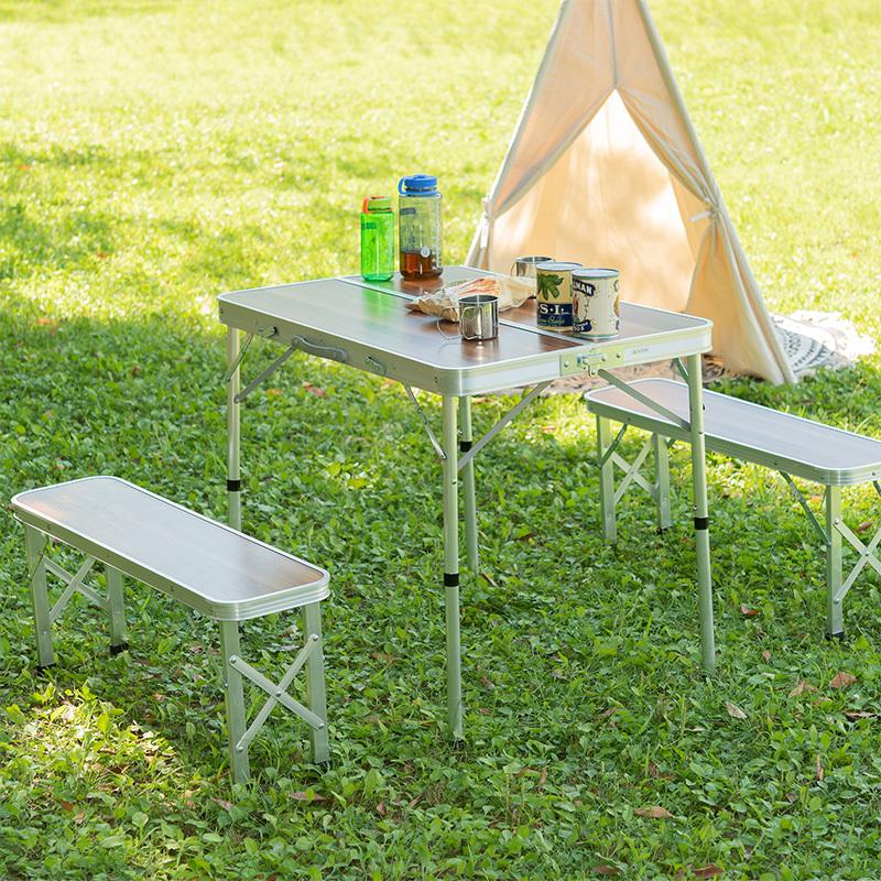 キャンピングテーブル セット 3点セット 2人用 折りたたみ キャンピングテーブル セット 3点セット 2人用 折りたたみ