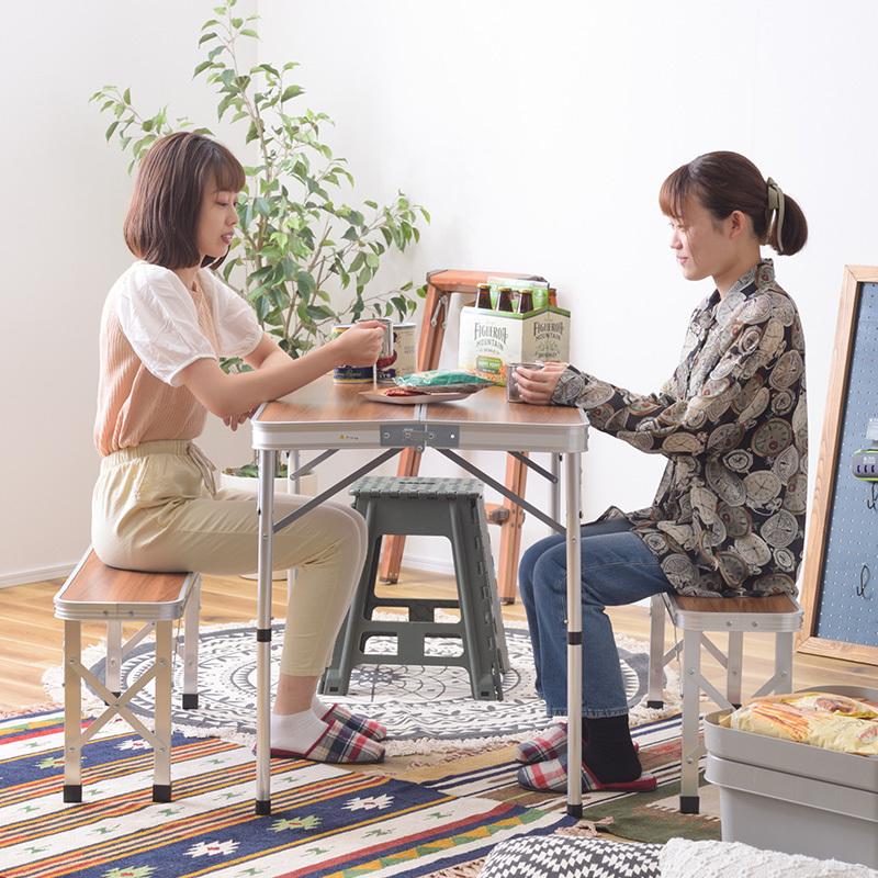 キャンピングテーブル セット 3点セット 2人用 折りたたみ キャンピングテーブル セット 3点セット 2人用 折りたたみ