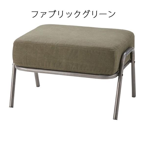 オットマン ポケットコイル おしゃれ スツール ファブリック デニム