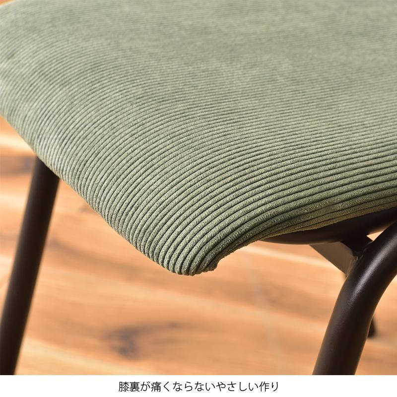 ダイニングチェア 2脚セット デスクチェア 肘なし 椅子 おしゃれ コーデュロイ 生地 ファブリック 北欧 モダン シンプル かわいい 新生活 一人暮らし_16