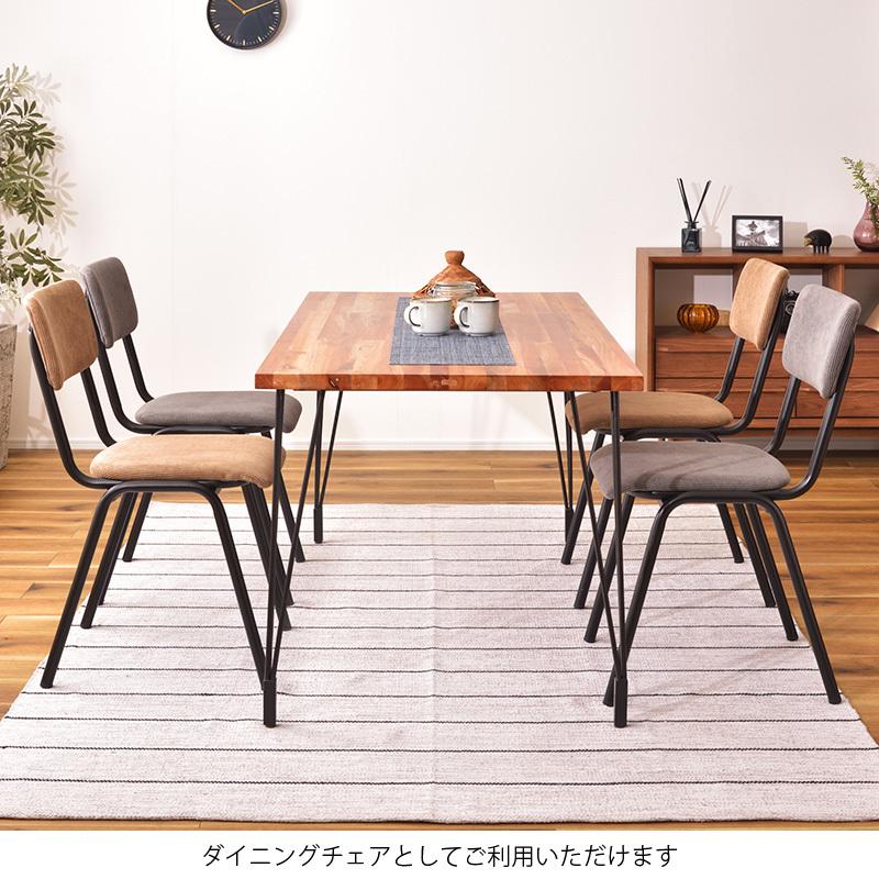 ダイニングチェア 2脚セット デスクチェア 肘なし 椅子 おしゃれ コーデュロイ 生地 ファブリック 北欧 モダン シンプル かわいい 新生活 一人暮らし_11