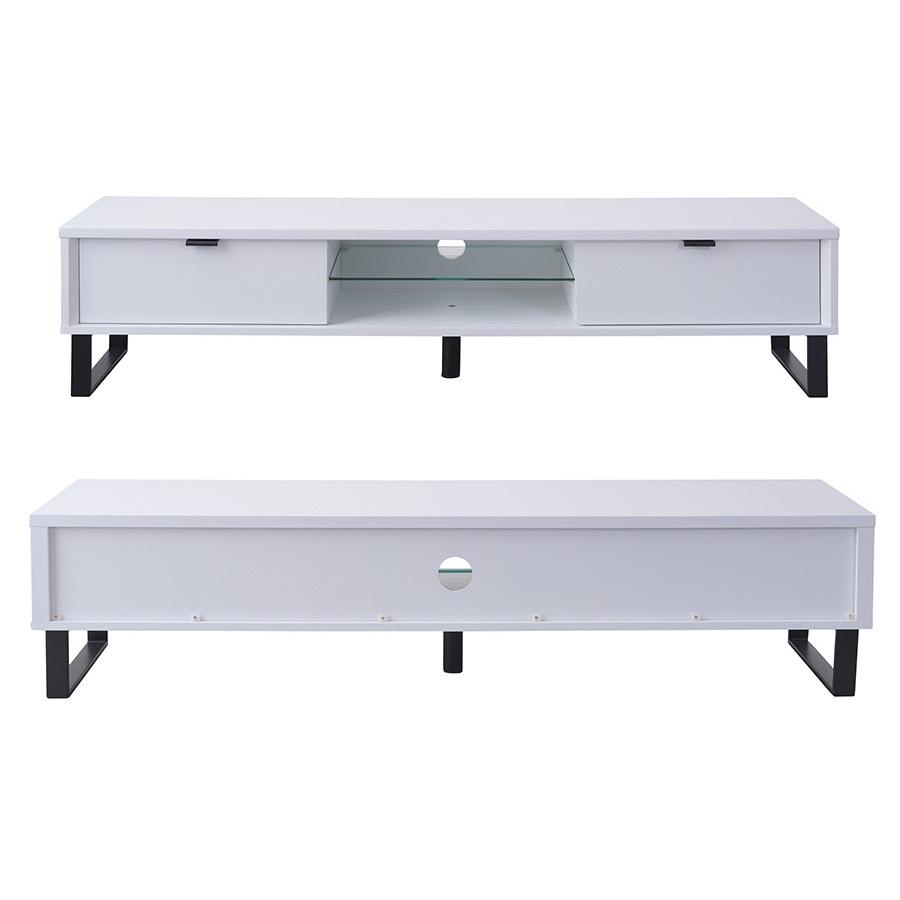 テレビ台 150 木製 おしゃれ スチール 幅 150cm ローボード 43型 43