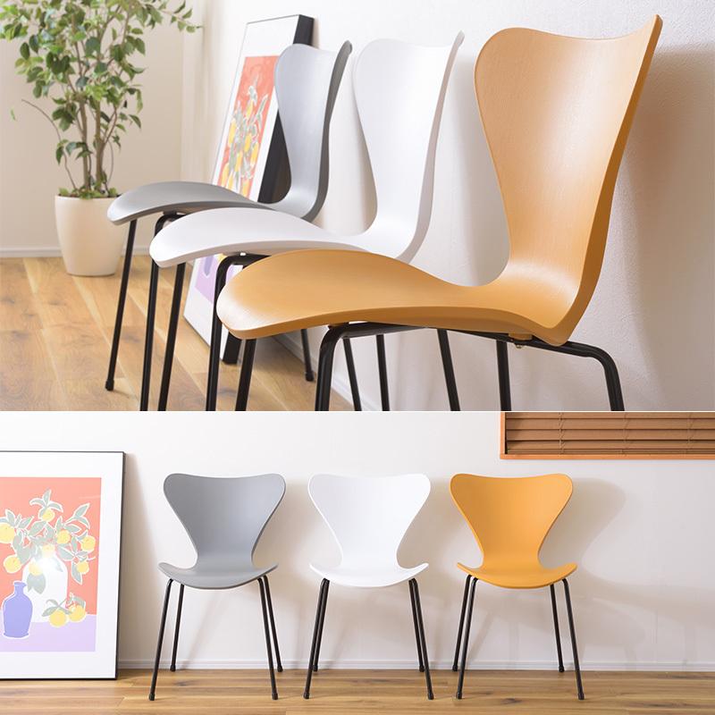 ダイニングチェア 2脚セット スタッキング おしゃれ かわいい 椅子