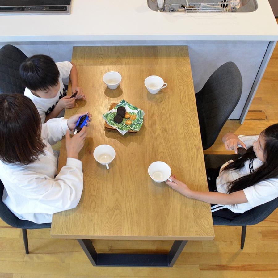 ダイニングテーブル 120cm おしゃれ 4人用 4人がけ 長方形 スチール 脚