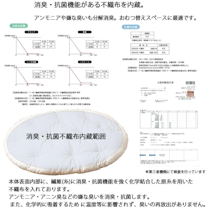 ベビーマット おしゃれ 赤ちゃん マット いねむり 布団 ふとん 座布団 丸 110cm 出産祝い 新生児 消臭 抗菌 綿 100% お昼寝 マット リビング 日本製 洗える |  | 21