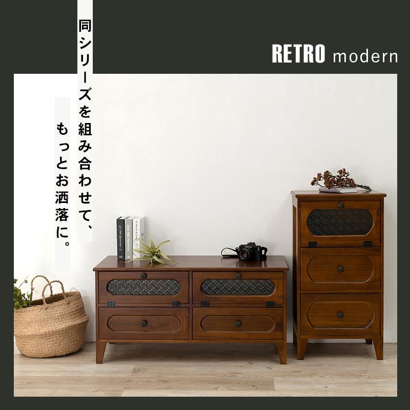 【週末限定のお値下げです！】木製テレビボード フラップ扉×2・引き出し×3 テレビ台 テレビボード フラップ扉 120幅 キャスター付き TV台 TV