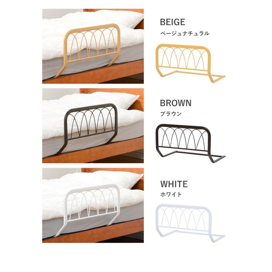 ベッドガード スチール 布団 ズレ防止 転落防止  ベッド 柵 おしゃれ フェンス かんたん 設置  組立て不要 完成品 新生活｜sancota｜10