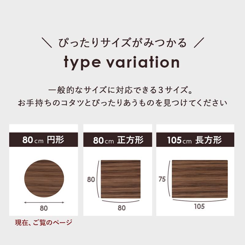 こたつ天板 80cm 円形 丸 円型 コタツ 板のみ こたつ用天板