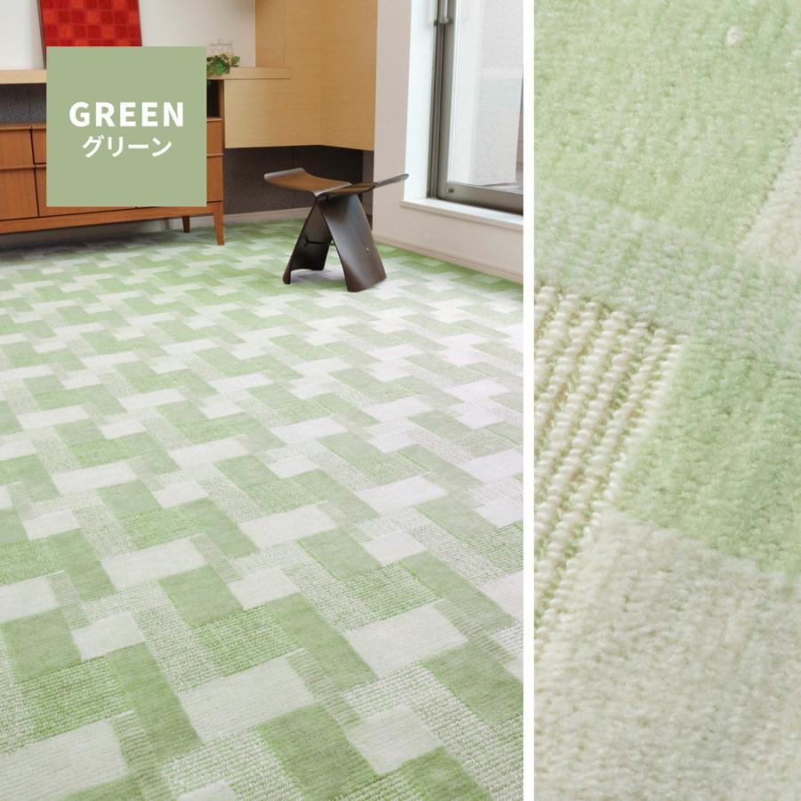 ラグ マット 敷き詰め 製抗菌 国産 江戸間8畳 約352×352cm カーペット レトロ 抗菌 防臭 ホットカーペット カバー おしゃれ 新生活 一人暮らし_15