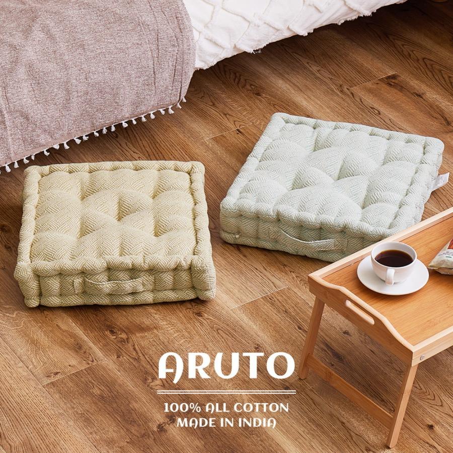 座布団 ラウンド 2枚セット クッション シートクッション 42×42cm