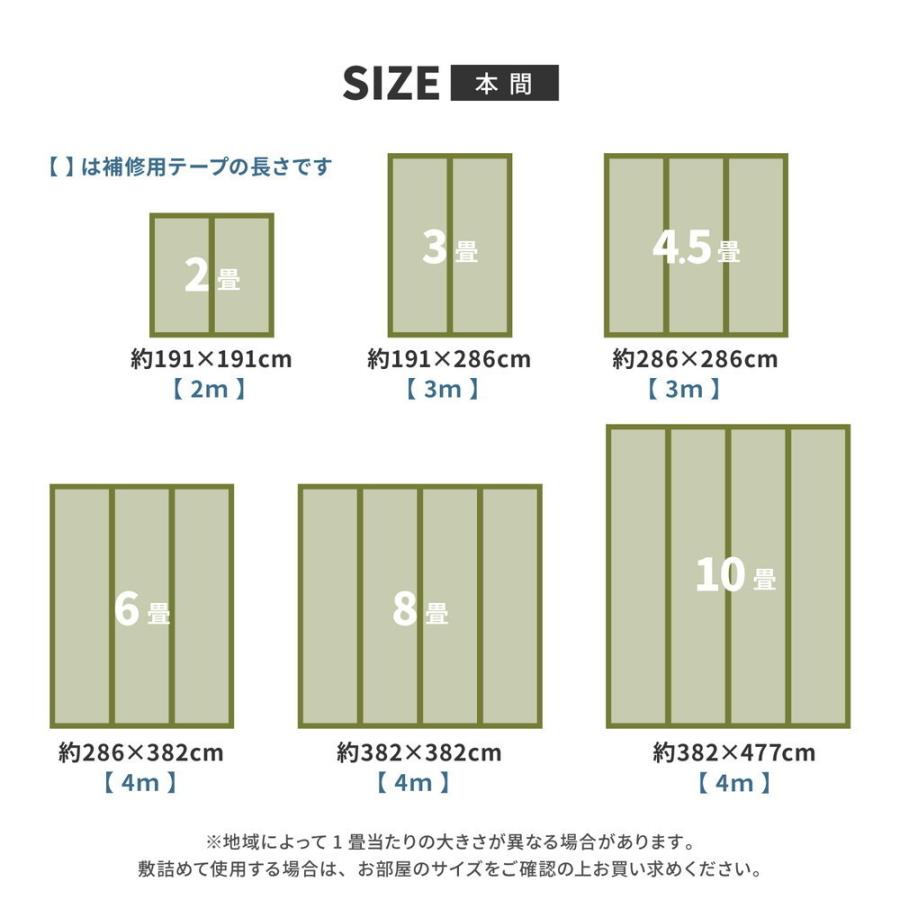畳 上敷き い草 ござ カーペット 本間 4.5畳 京間 約286×286cm フリーカット 補修テープ 防カビ 撥水 消臭 和モダン おしゃれ 裏張り ゴザ 和風 イグサ