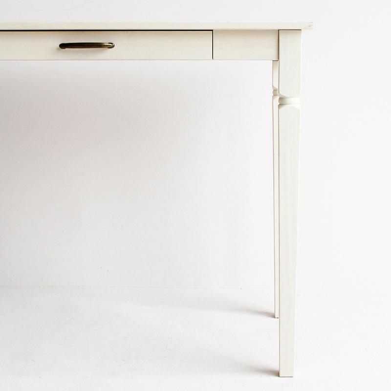 デスク 書斎机 幅90cm 引き出し 収納 コンパクト 白 ホワイト おしゃれ