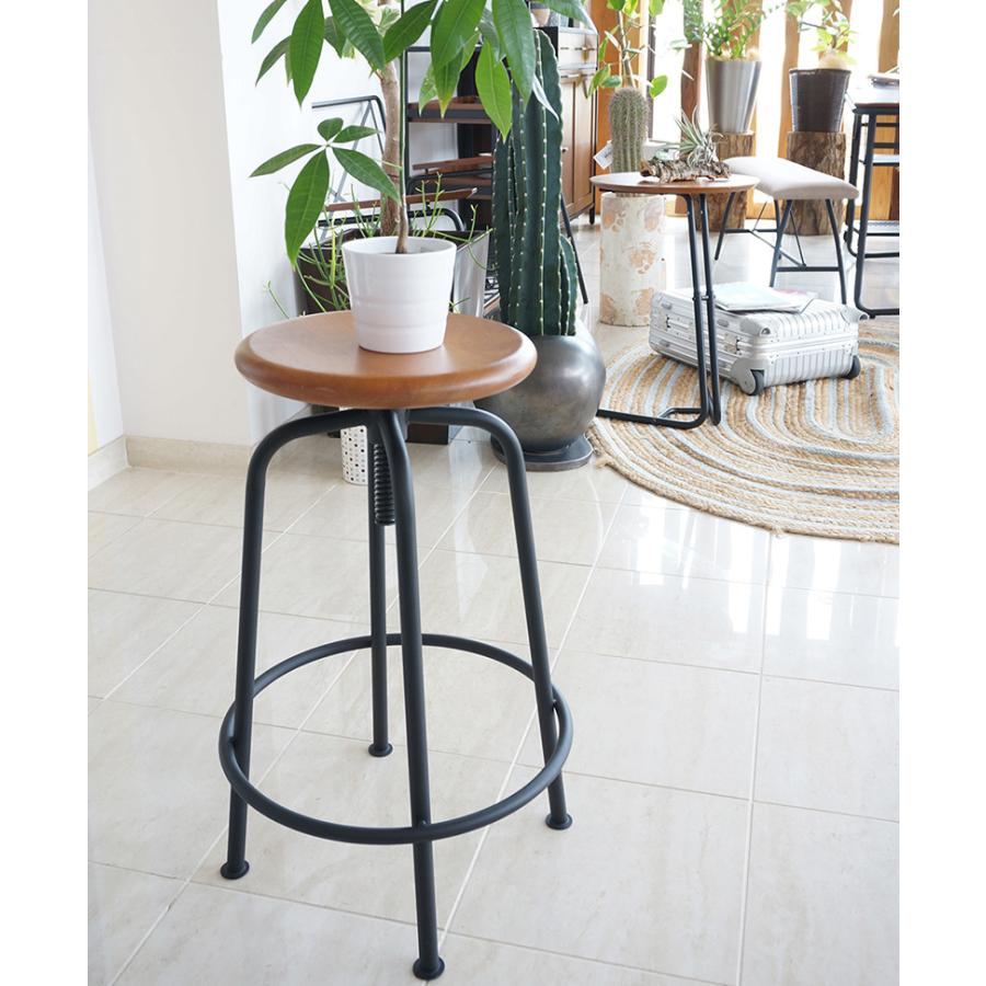 インテリア家具 チェアー椅子スツール デニム風パッチワーク柄 洋風