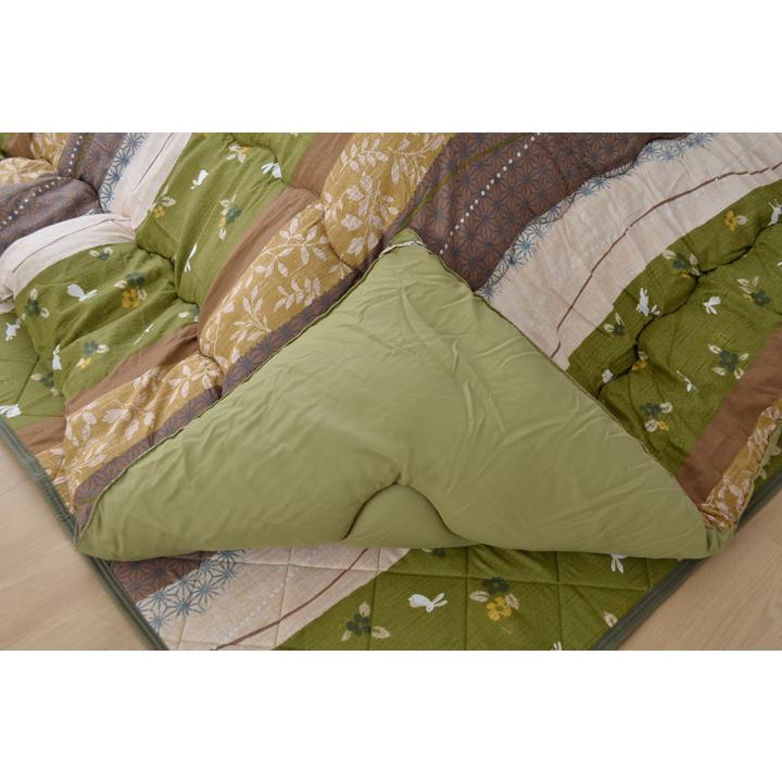 こたつ布団セット 正方形 掛け 敷きセット 205×205cm うさぎ柄 和柄