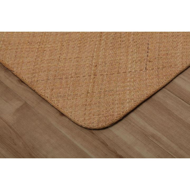 あじろ 籐 ラタン ラグ カーペット ござ 江戸間 2畳 約 176×176cm