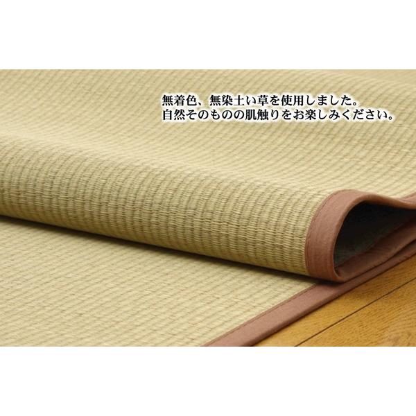 畳 上敷き 国産 無染土 無着色 い草 ござ カーペット 江戸間 3畳 五八間 約176×261cm 日本製 和室 ゴザ 和風 イグサ 抗菌 防臭 シンプル 安い