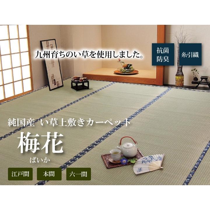畳 上敷き 国産 い草 ござ カーペット 本間 3畳 京間 約191×286cm 日本