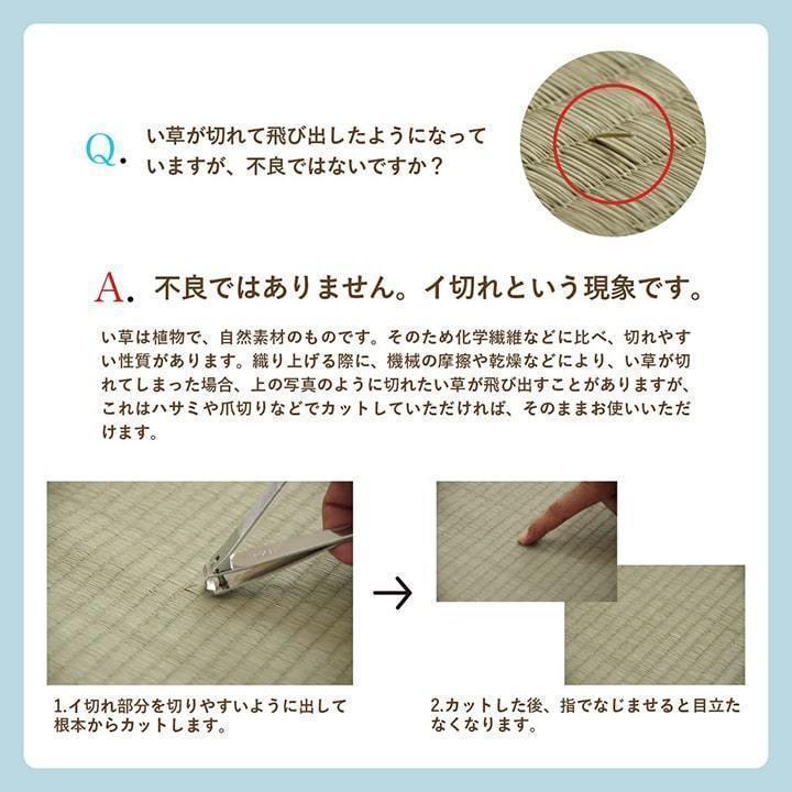 い草 ラグ カーペット ござ 団地間 4.5畳 約255×255cm おしゃれ 滑り止め 格子柄 畳 ゴザ 和モダン 和室 抗菌 防臭 消臭 新生活 一人暮らし_20