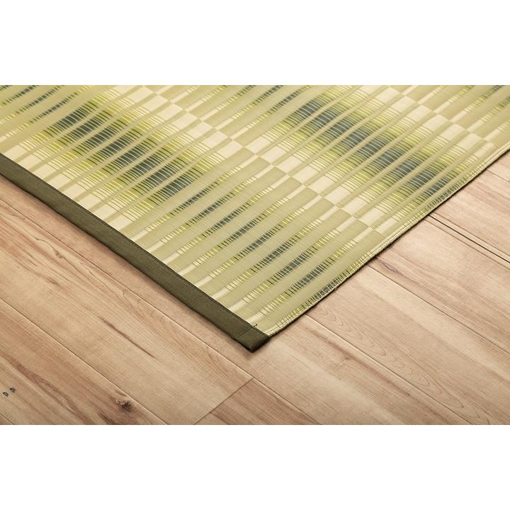 い草 風 ござ カーペット おしゃれ 洗える 上敷き ラグ 日本製 江戸間6