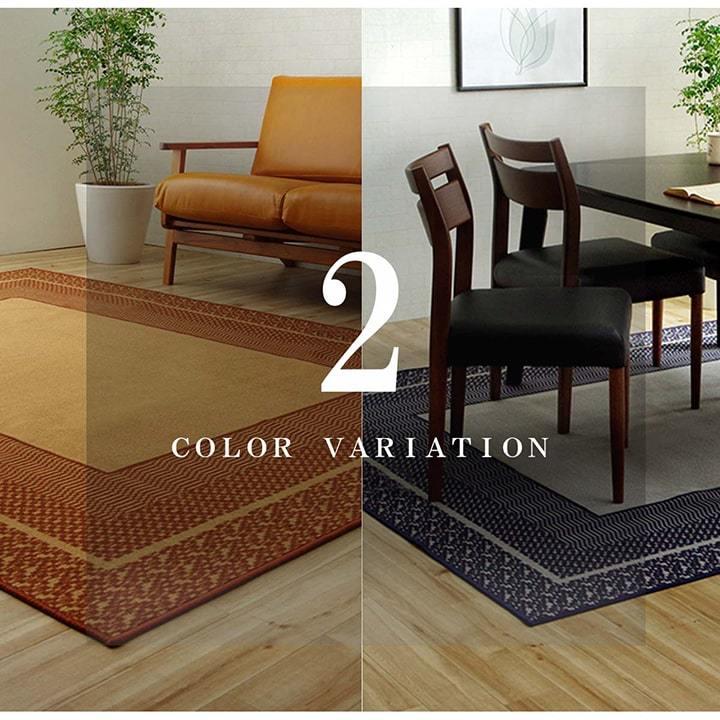 ダイニングラグ カーペット ラグ マット 2畳 約180×180cm おしゃれ 撥