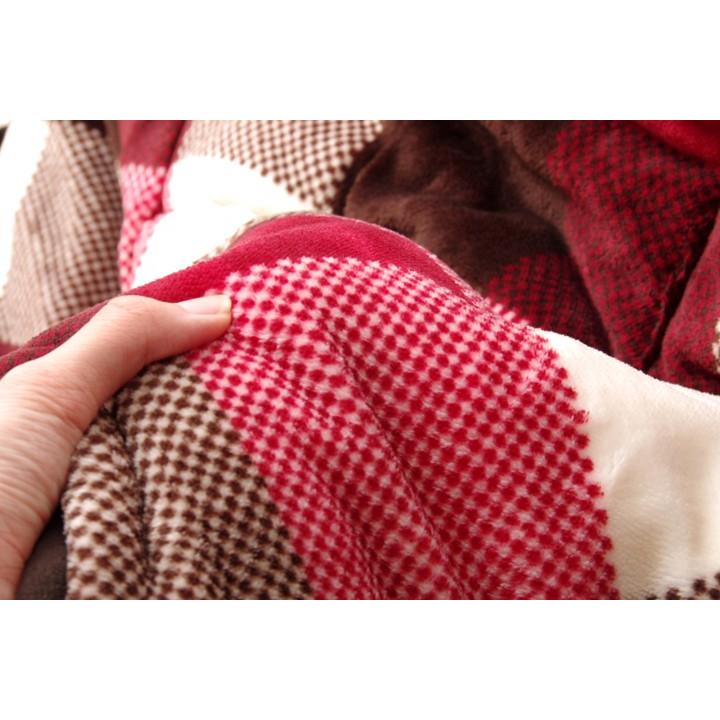 省スペースこたつ薄掛け布団単品赤チェック柄 ローズ180×180cm