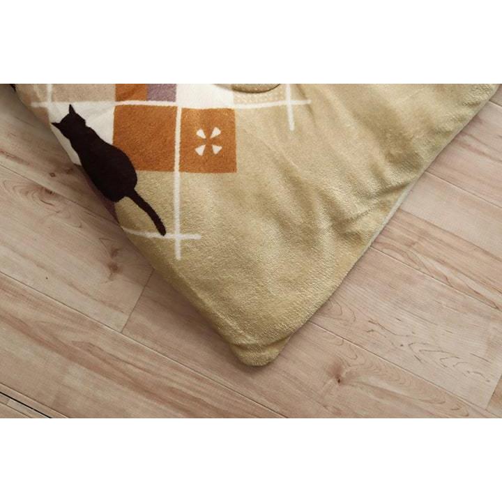 こたつ布団 長方形 こたつ 掛け布団 洗える190×240cm 薄掛け ネコ