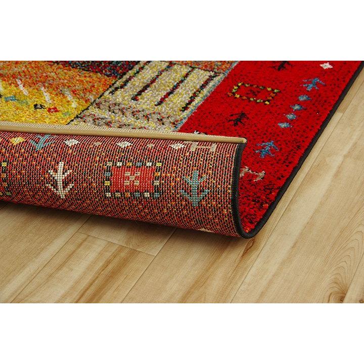 ギャッベ ギャベ 柄 ラグ 1.5畳 ウィルトン カーペット 133×190cm