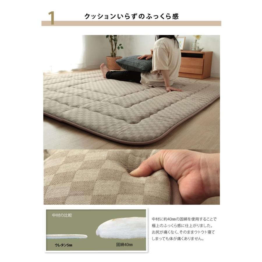 こたつ 敷き布団 ふっくら 190×290cm ラグ マット 大 ワイド長方形