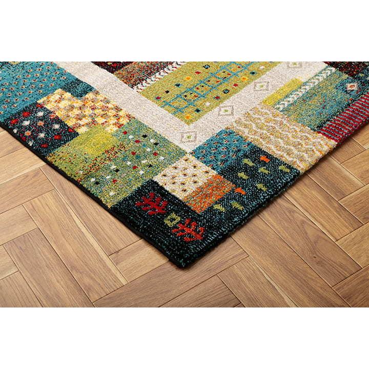 ラグ マット カーペット 160×230cm おしゃれ ギャッベ ギャベ 柄