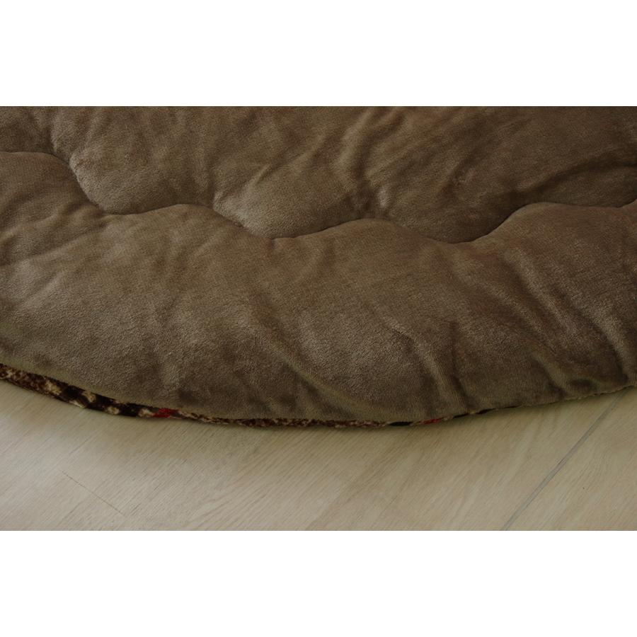 こたつ布団 丸型 円形  おしゃれ 薄掛け 丸 円 チェック シンプル 200cm 洗える 丸洗い フランネル 90cm こたつ対応 北欧 あったか 安い 新生活の画像