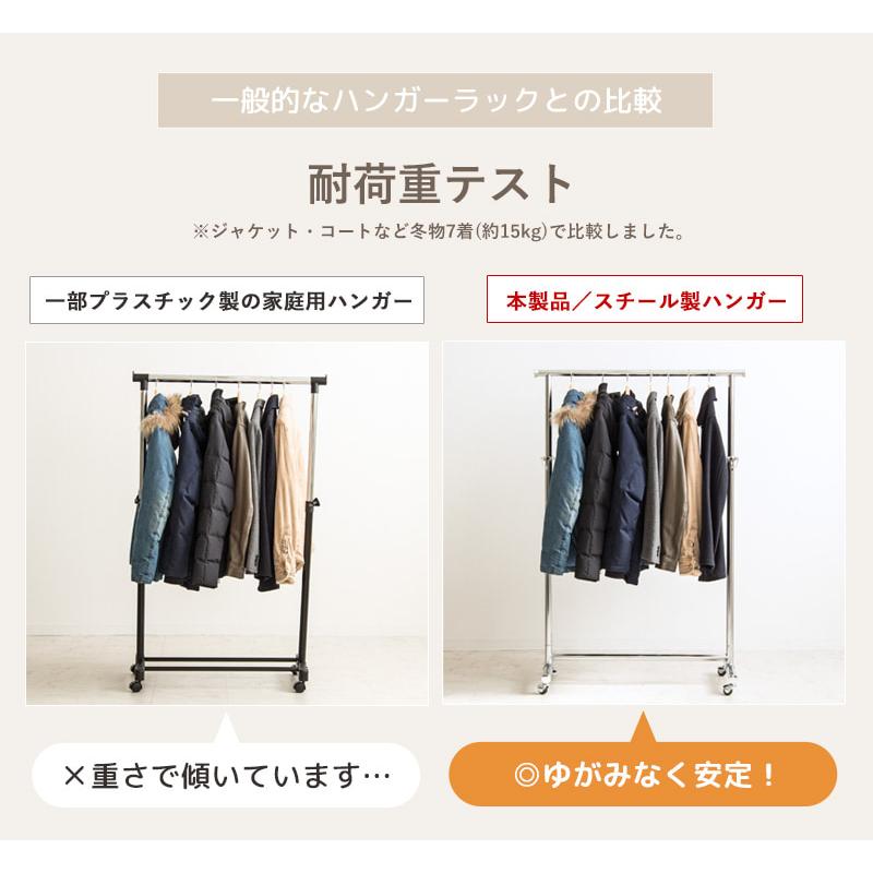 送料込　スチール製　パイプハンガー　ラック 上棚付き　大型 楽天市場】太パイプ スリム ハンガーラック パイプハンガー 幅